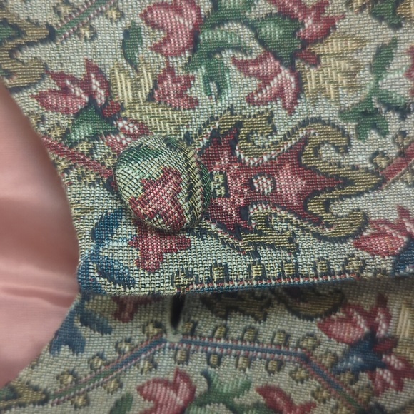 Vintage Tapestry Pandora Cropped Blazer Jacket Button Down Women's Size *Small - Picture 2 of 12